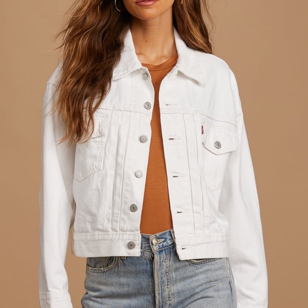 Levi’s New Heritage White Denim Trucker Jacket